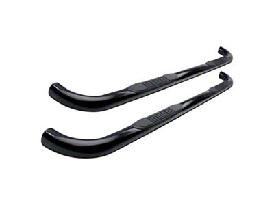 3-Inch Round Side Step Bars; Black (22-25 Jeep Grand Cherokee WL, Excluding 4xe)