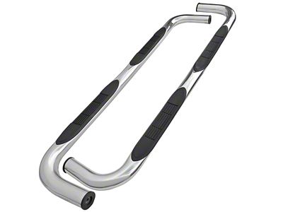 3-Inch Round Side Step Nerf Bars; Polished (99-04 Jeep Grand Cherokee WJ, Excluding Overland)