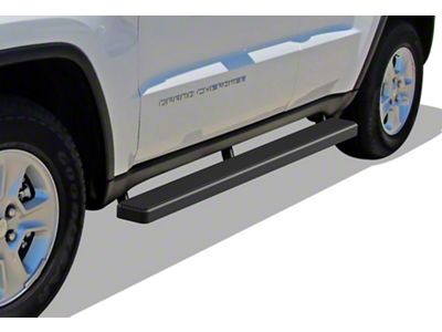 5-Inch iStep Running Boards; Black (11-21 Jeep Grand Cherokee WK2, Excluding High Altitude, Limited X, SRT, SRT8, Summit, Trackhawk & Trailhawk)