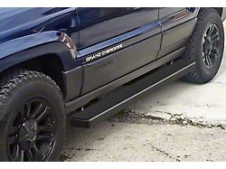5-Inch iStep Running Boards; Hairline Silver (99-04 Jeep Grand Cherokee WJ)