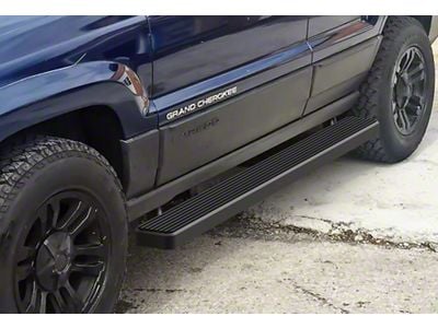 5-Inch iStep Running Boards; Hairline Silver (99-04 Jeep Grand Cherokee WJ)