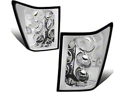 Altezza Style Tail Lights; Chrome Housing; Red Clear Lens (05-10 Jeep Grand Cherokee WK)