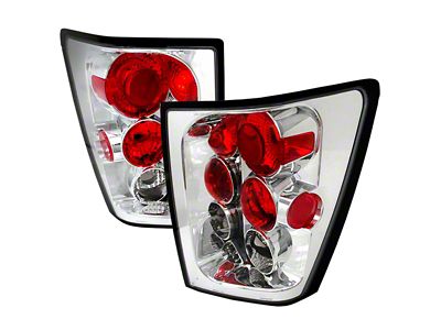 Altezza Tail Lights; Chrome Housing; Clear Lens (05-06 Jeep Grand Cherokee WK)
