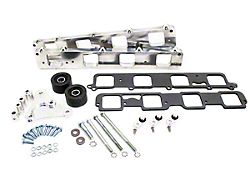 Aluminum Hellcat Supercharger to Head Adapter Plates and Idler Bracket Kit; Machined (05-24 V8 HEMI Jeep Grand Cherokee WK & WK2, Excluding Trackhawk)