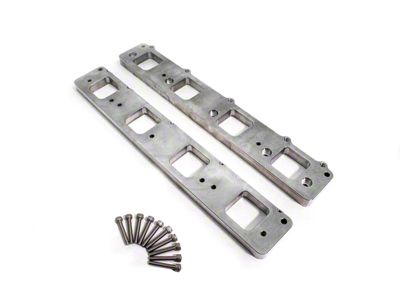 Aluminum Hellcat Supercharger to Head Adapter Plates; Machined (05-24 V8 HEMI Jeep Grand Cherokee WK & WK2, Excluding Trackhawk)