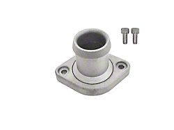 Aluminum Straight Water Neck Thermostat Housing; Natural (05-25 V8 HEMI Jeep Grand Cherokee WK & WK2, Excluding Trackhawk)