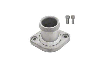 Aluminum Straight Water Neck Thermostat Housing; Natural (05-25 V8 HEMI Jeep Grand Cherokee WK & WK2, Excluding Trackhawk)