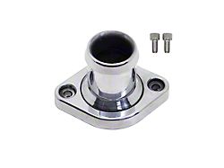 Aluminum Straight Water Neck Thermostat Housing; Polished (05-25 V8 HEMI Jeep Grand Cherokee WK & WK2, Excluding Trackhawk)