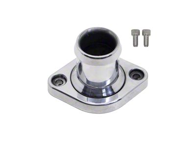 Aluminum Straight Water Neck Thermostat Housing; Polished (05-25 V8 HEMI Jeep Grand Cherokee WK & WK2, Excluding Trackhawk)
