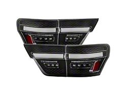 APEX Series Light Bar LED Tail Lights; Black Housing; Clear Lens (11-13 Jeep Grand Cherokee WK2)