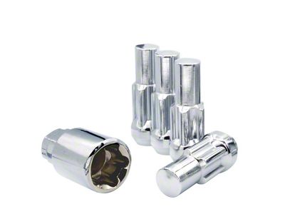 Black Bulge Acorn Lock Set for Aftermarket Wheels; M14x1.5; Set of 4 (11-26 Jeep Grand Cherokee WK2 & WL)