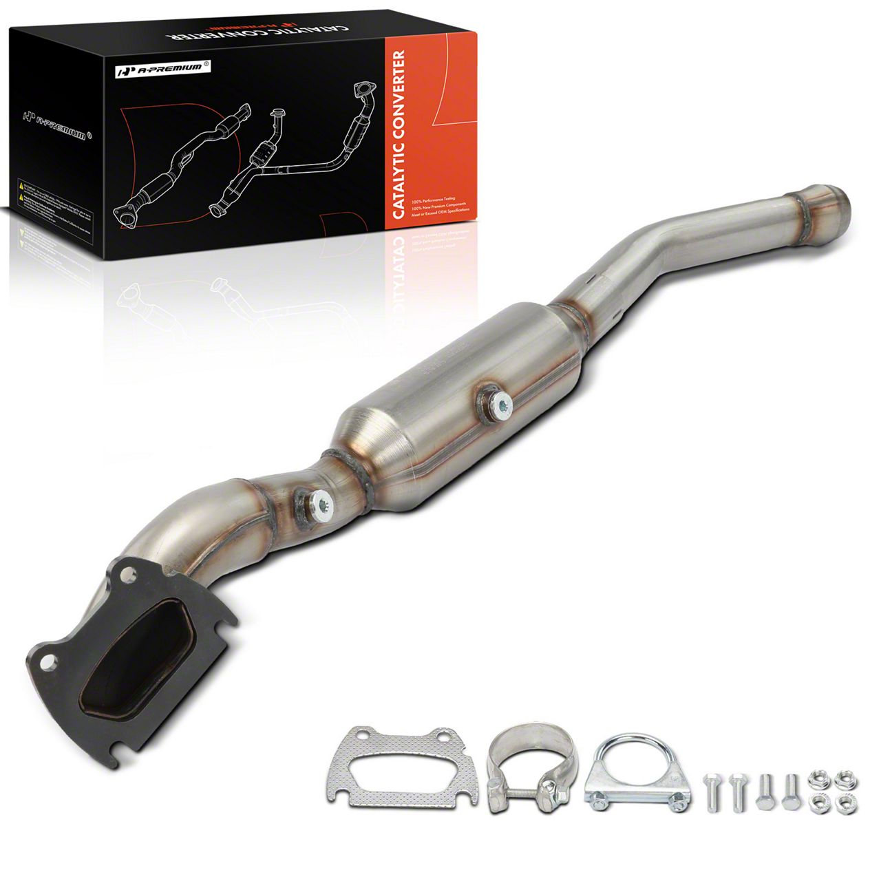thumbnail image 2 of Front Right Catalytic Converter For Jeep Grand Cherokee 2011-2012 3.6L V6 – Direct Replacement With Hardware 2 of 6