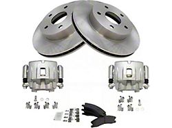 Ceramic Brake Rotor, Pad and Caliper Kit; Front (99-02 Jeep Grand Cherokee WJ w/ Akebono Calipers; 03-04 Jeep Grand Cherokee WJ)