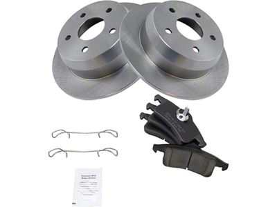 Ceramic Brake Rotor and Pad Kit; Rear (99-04 Jeep Grand Cherokee WJ)