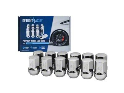 Chrome OE Style Lug Nut Kit; M14x1.5; Set of 12 (11-21 Jeep Grand Cherokee WK2)