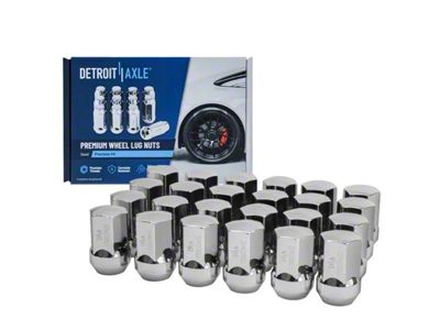 Chrome OE Style Lug Nut Kit; M14x1.5; Set of 24 (11-21 Jeep Grand Cherokee WK2)