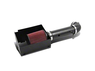 Cold Air Intake; Wrinkle Black (06-10 Jeep Grand Cherokee WK SRT8)