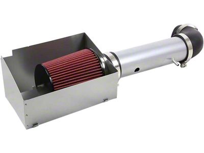 Cold Air Intake; Wrinkle Silver (06-10 Jeep Grand Cherokee WK SRT8)