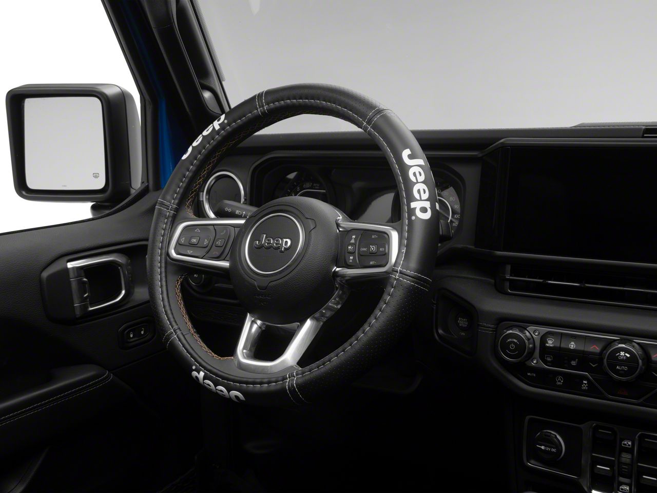 Jeep Grand Cherokee Deluxe Steering Wheel Cover with Jeep Logo