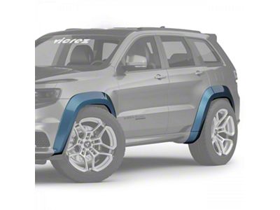 Demon Style Widebody Fender Flares; Unpainted (18-21 Jeep Grand Cherokee WK2 SRT, Trackhawk)