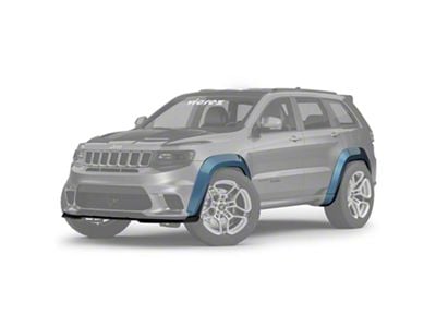 Demon Style Widebody Kit; Unpainted (18-21 Jeep Grand Cherokee WK2 SRT, Trackhawk)