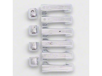 Door Handle Snap-On Covers; Chrome (22-25 Jeep Grand Cherokee WL)