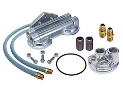 Dual Remote Oil Filter Relocation Kit; 22mm x 1.50 Threads (09-21 5.7L HEMI Grand Cherokee WK & WK2)
