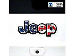 JEEP Emblem Overlay Decals; Gloss Waving Flag (22-26 Jeep Grand Cherokee WL)