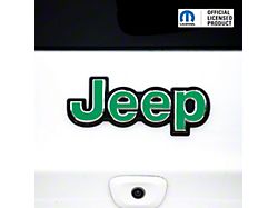 JEEP Emblem Overlay Decals; Green (14-21 Jeep Grand Cherokee WK2)