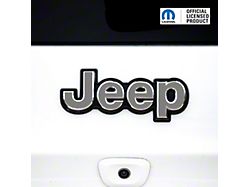 JEEP Emblem Overlay Decals; Grey (22-26 Jeep Grand Cherokee WL)