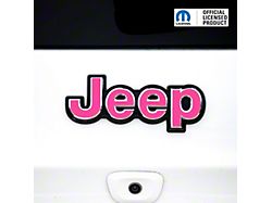 JEEP Emblem Overlay Decals; Pink (14-21 Jeep Grand Cherokee WK2)