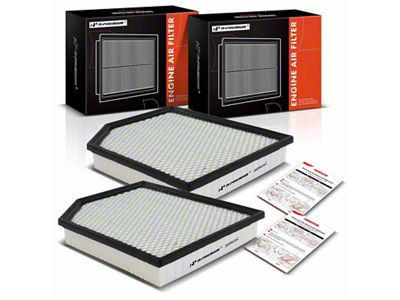 Engine Air Filters; Set of Two (18-21 Jeep Grand Cherokee WK2 Trackhawk)