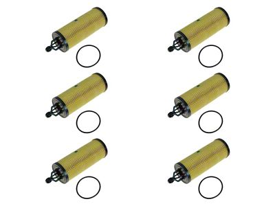 Engine Oil Filter; 6-Piece Set (14-15 3.6L Jeep Grand Cherokee WK2)