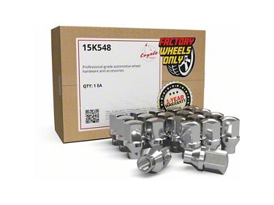ET OEM Factory Style Chrome Lug Nut Kit; M14 x 1.5; Set of 20 (11-25 Jeep Grand Cherokee WK2 & WL)