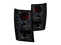 Euro Style Tail Lights; Chrome Housing; Smoked Lens (05-06 Jeep Grand Cherokee WK)