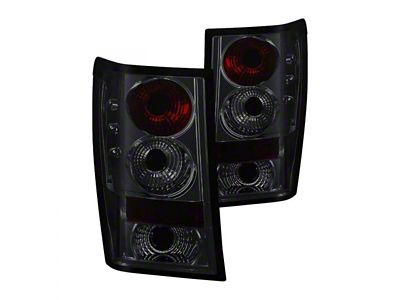 Euro Style Tail Lights; Chrome Housing; Smoked Lens (05-06 Jeep Grand Cherokee WK)