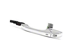 Exterior Door Handle with Key Hole; Front Driver Side; Chrome (11-17 Jeep Grand Cherokee WK2 w/ Smart Key)