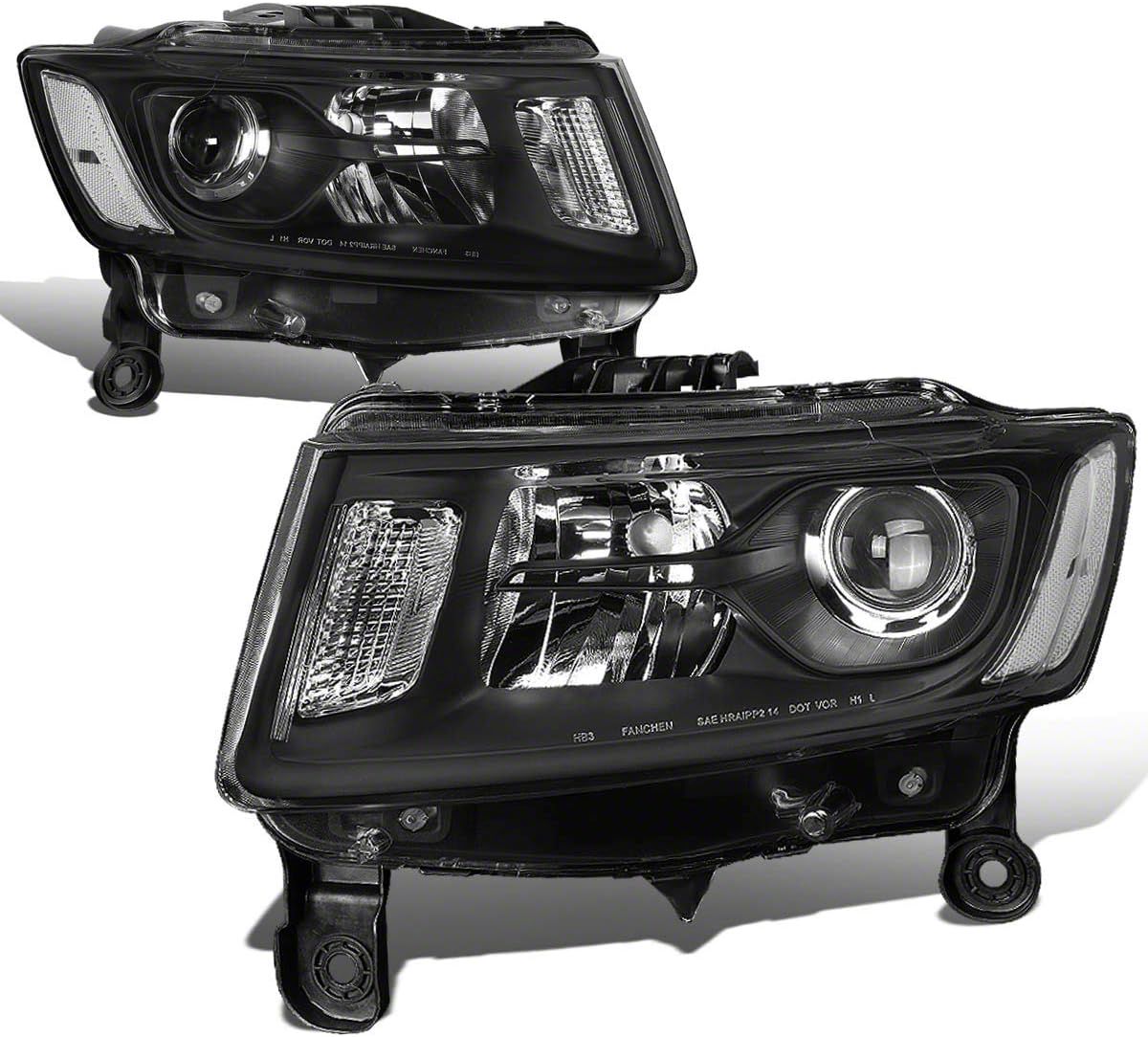 Halogen Headlight Left Driver Side W/o Bulbs Fits 2002-2004 Jeep Grand Cherokee Laredo - Foto 3