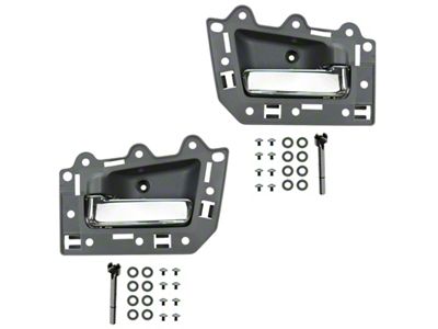 Front Interior Door Handles; Black (05-10 Jeep Grand Cherokee WK)