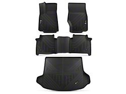 Front, Rear and Cargo Floor Liners; Black (22-26 Jeep Grand Cherokee WL)