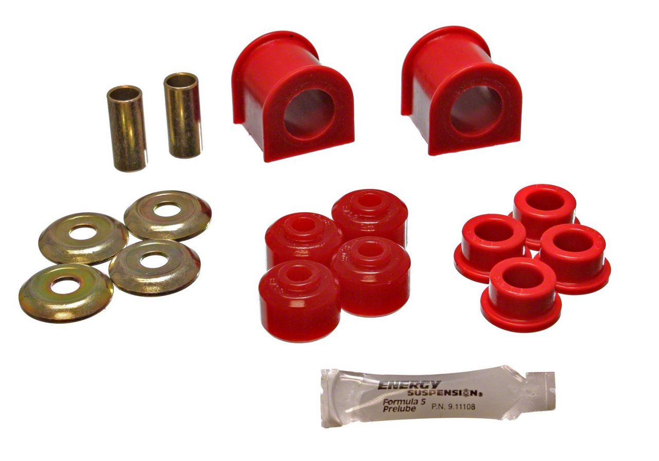 Jeep Grand Cherokee Front Sway Bar Bushings; 1Inch; Red (9398 Jeep