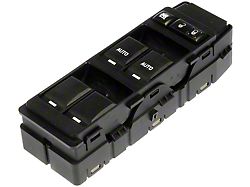 Front Window Switch 6-Button; Driver Side (06-10 Jeep Grand Cherokee WK w/ One Touch Up & Down)