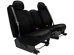 Genuine Neoprene Custom 2nd Row Bench Seat Covers; Black/Black (11-20 Jeep Grand Cherokee WK2)