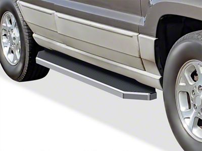 H-Style Running Boards; Black (99-04 Jeep Grand Cherokee WJ Laredo)