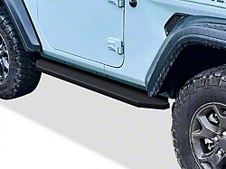 H-Style Running Boards; Black (99-04 Jeep Grand Cherokee WJ Laredo)