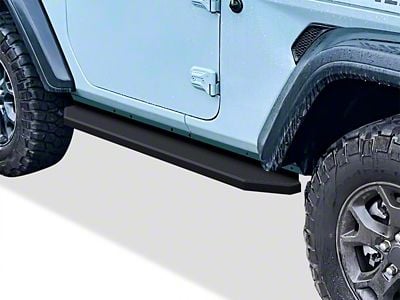 H-Style Running Boards; Black (99-04 Jeep Grand Cherokee WJ Laredo)