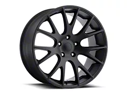Hellcat Replica Satin Black Wheel; 22x10; 45mm Offset (22-25 Jeep Grand Cherokee WL)