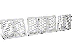 Honeycomb Mesh Style Upper Grille Inserts; Chrome (14-16 Jeep Grand Cherokee WK2 Summit)