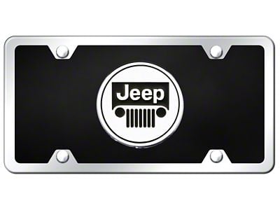 Jeep Logo License Plate (Universal; Some Adaptation May Be Required)
