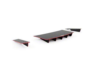 Jesky VR5 Rear Diffuser; Matte Black (17-21 Jeep Grand Cherokee WK2 SRT, Trackhawk)